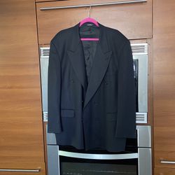 Fineri Italian Men Fouble Breasted Suit Top, Coat, Jacket, Blazer | 42R