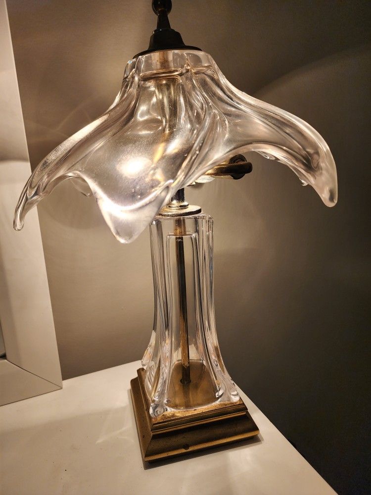 Vintage French Brass Lamp