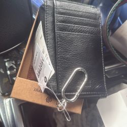 Leather Zipper Wallet, Plus Card Case brand new never been used