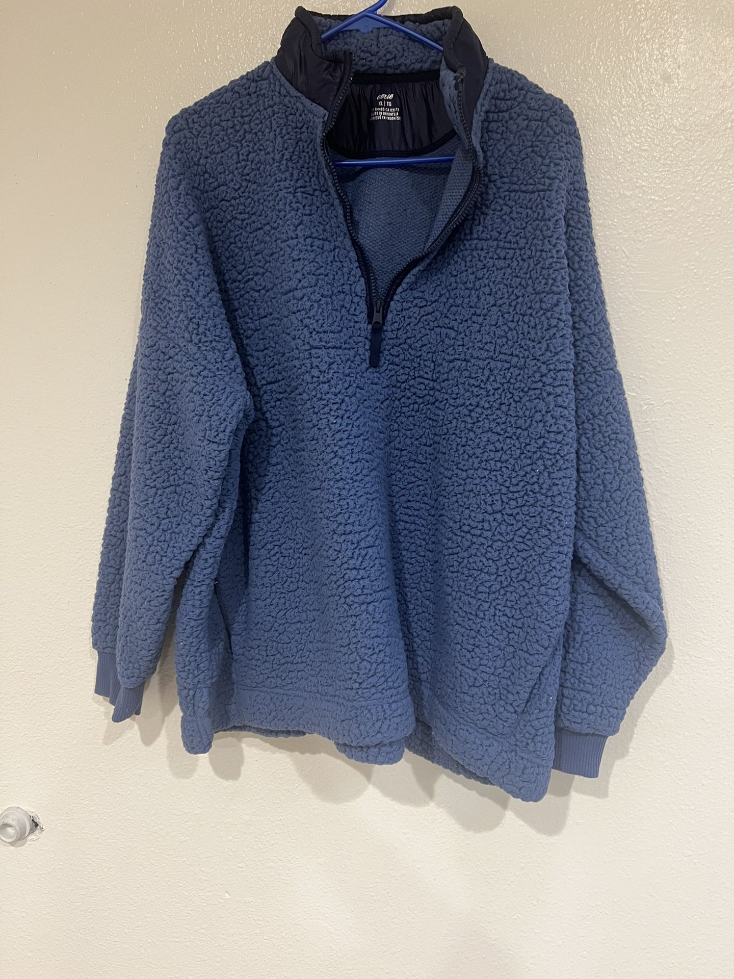 Aerie Sherpa Quarter Zip Jacket XL