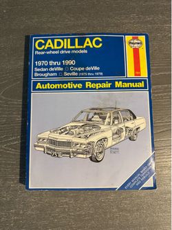 Cadillac Haynes Repair Manual 1(contact info removed)