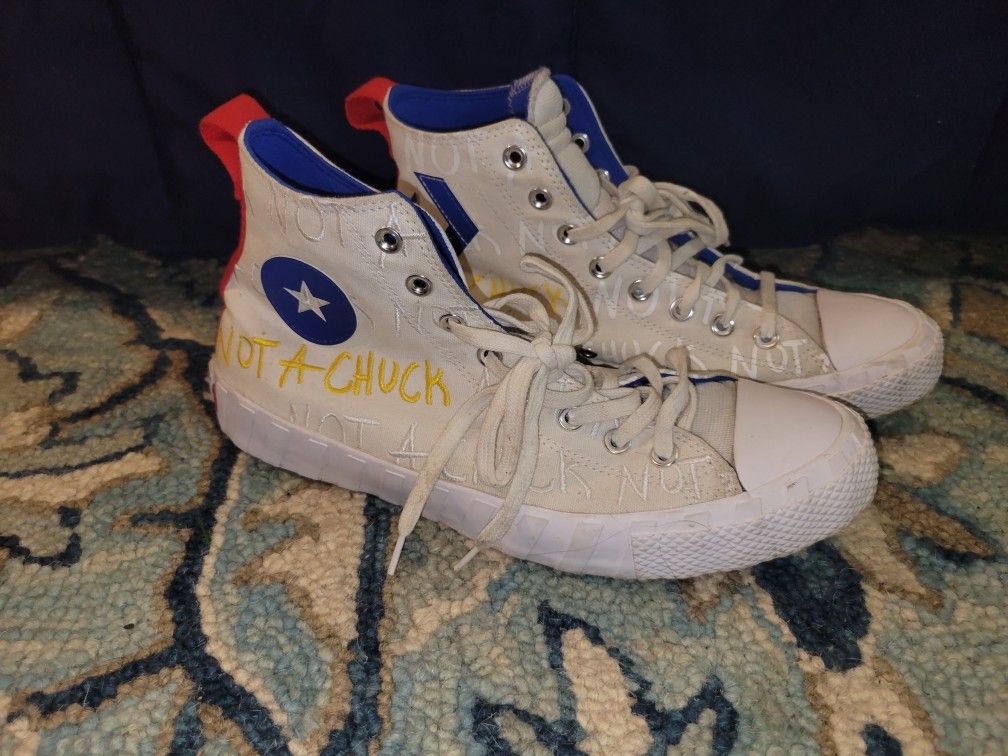 CONVERSE Men's Not A Chuck Embroidered High-Top Sneakers Size 10