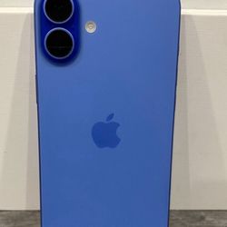 iPhone 16 128 Gb  Blue 100% Battery AC Warranty ATT Locked 