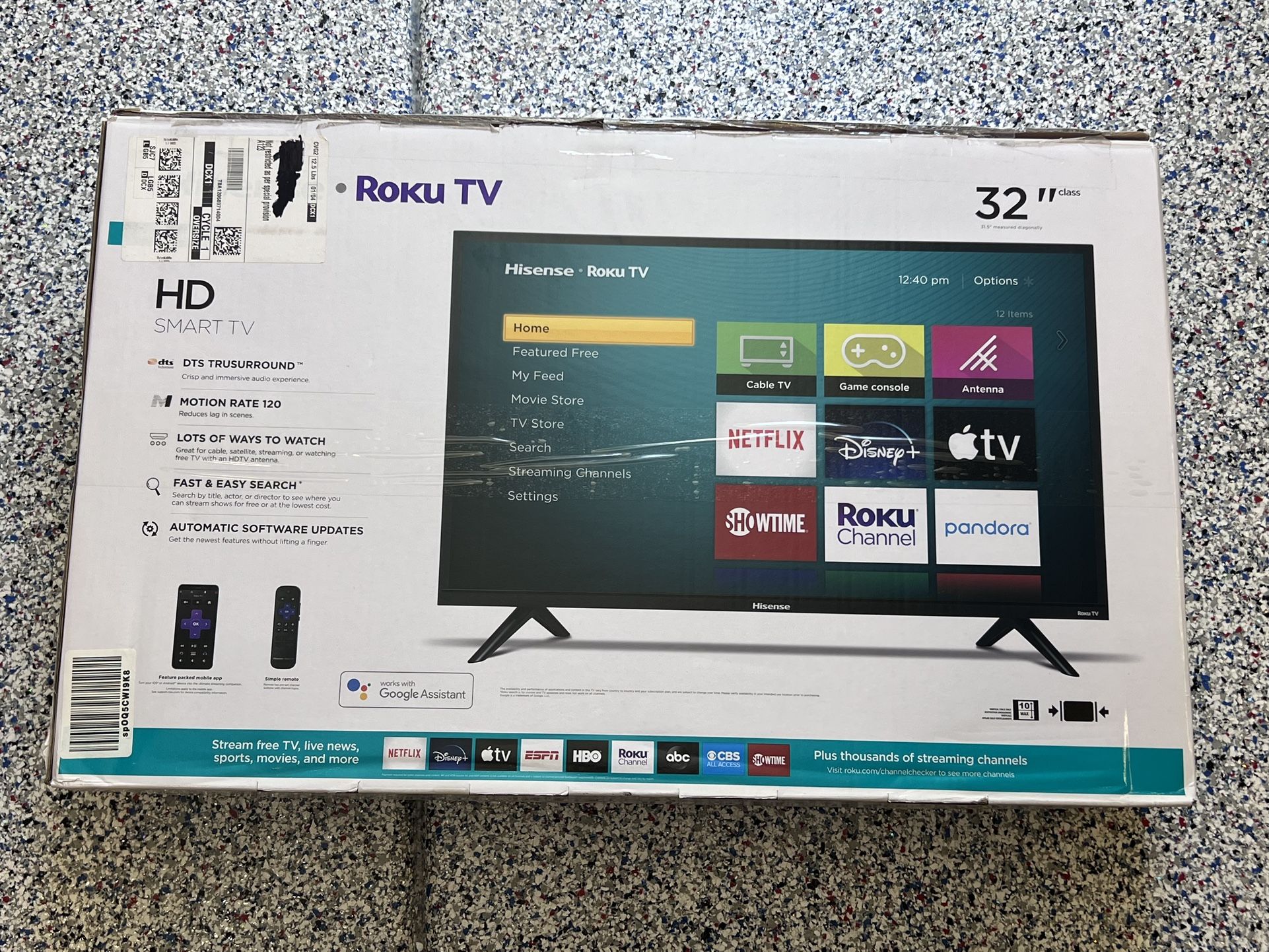 32” Hisense Roku Smart Tv