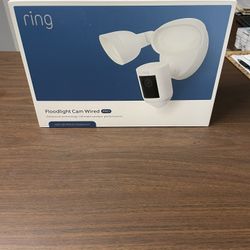 ring camera wired new with light 