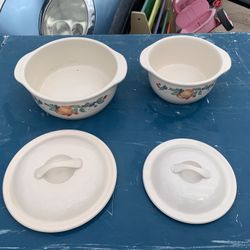 mmicrowave and oven safe corelle 2-2/2 qt. 2.37 L/1-1/2qt- 1.42L