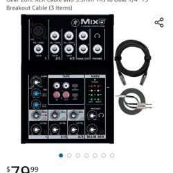 MIX5 ...A 5 CHANNEL COMPACT MIXER  NEW IN THE BOX