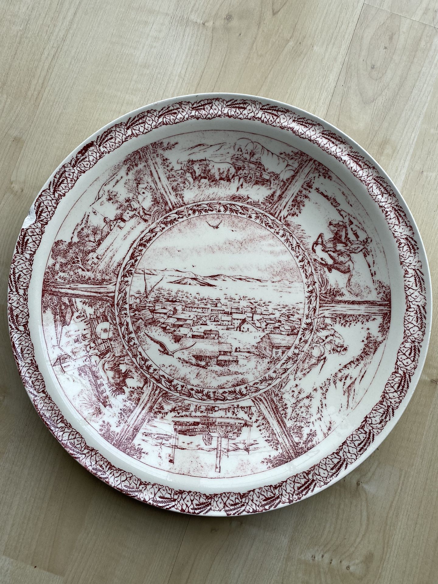 California Centennial: Vernon Kilns Historical Plate