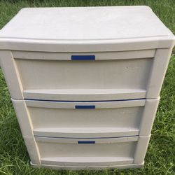 Suncast 3 Drawer Utility ,Garage, Pool ,Bedroom Wall Cabinet Organizer 
