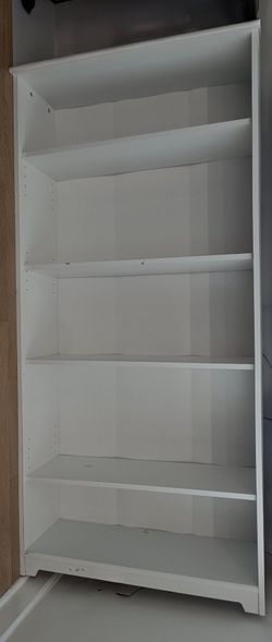 White 5-Shelf Bookcase Bookcase