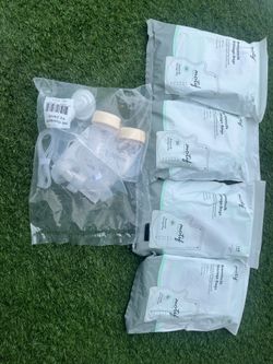 Breast milk storage bags and double pumping kit