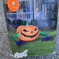 4 Foot Wide Inflatable Pumpkin 