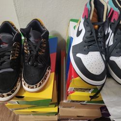 JORDAN 3 ANIMAL & Jordan 1 ANTHRACITE