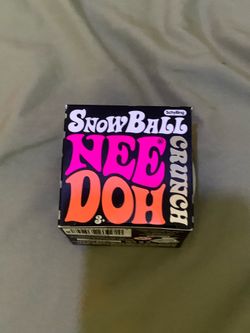 Schylling NeeDoh Snowball Crunch White/Blue 3in AUTHENTIC  - RARE