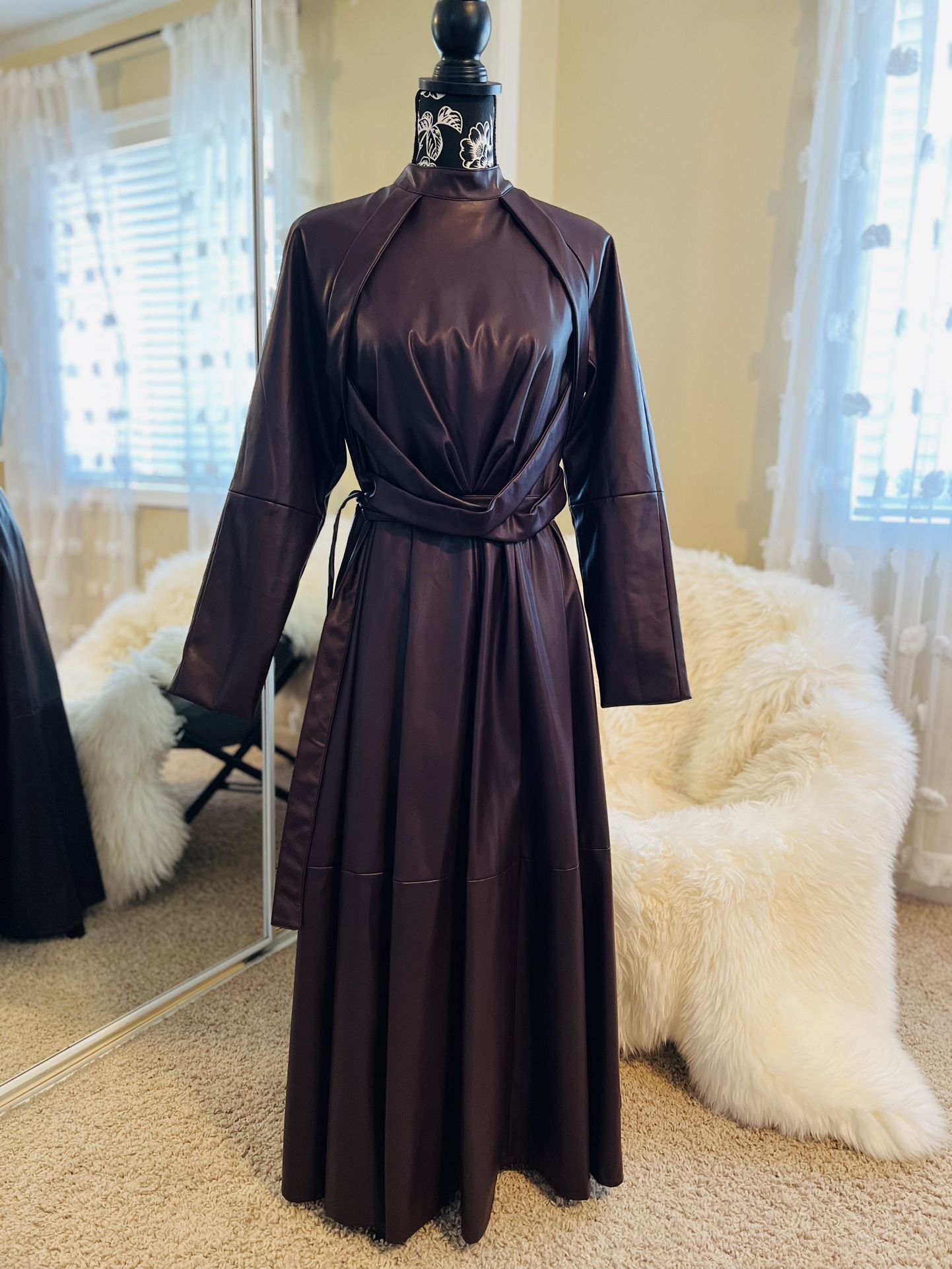 leather dress
