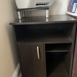 Free Dark Brown Printer Stand/Book Shelf
