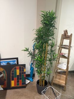 Tall Artificial Bamboo Tree in Pot