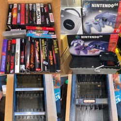 Today-Video Game Sale Saturday At Mantiques In Fremont Niles Ca. 11-6  Nintendo Sega Genesis   All these with boxes and most complete   