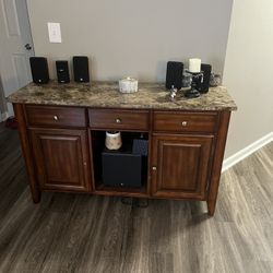 Kitchen Table — Smaller Entertainment Table Same Material 