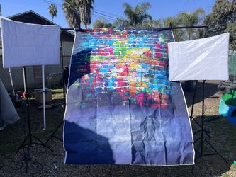 Picture Backgrounds Professional Commercial Photography Set Backdrop Holder With Lights