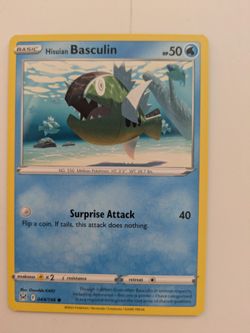 Hisuian Basculin Pokemon Card Lost Origin 044