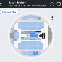 2 Floor Seat Tickets To Justin Bieber 