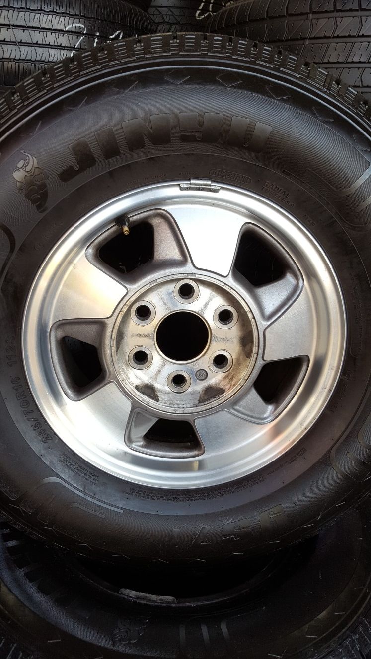 Stock Chevy rims and tires 6lug
