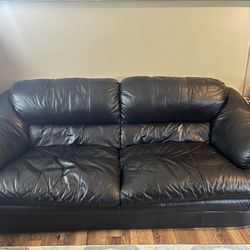 2 Leather couches 