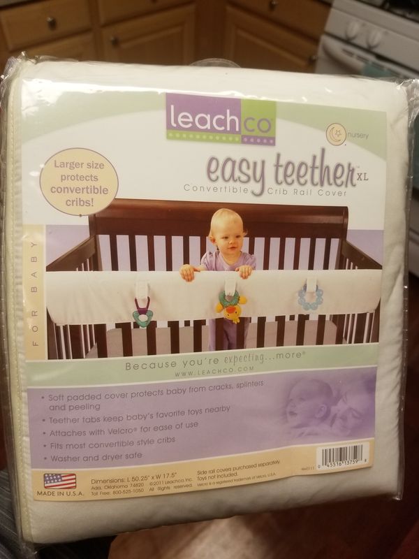 New Leachco Easy Teether Xl Convertible Crib Rail Cover Ivory For