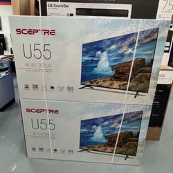 55” Scepter Brand New 4K Led TV 