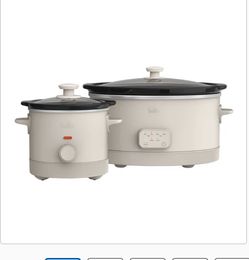 bella 6-quart Programmable Slow Cooker with Additional 2-quart Slow Cooker Set