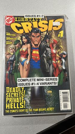 Identity Crisis #1 2 3 4 5 6 7 + Mini Series variant 1-4