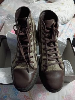 Gucci California monogrammed canvas High-Top sneakers - size 9 - NEW IN BOX