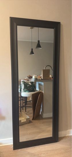 Large Floor Mirror Black Frame