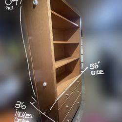 FREE GIANT WOODEN SHELF 