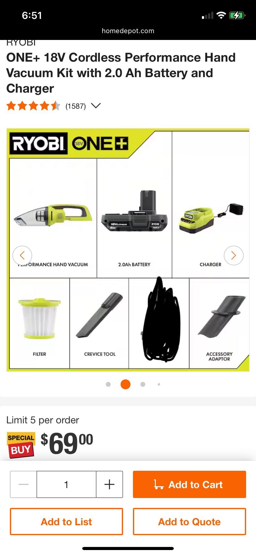 Royobi Vacuum