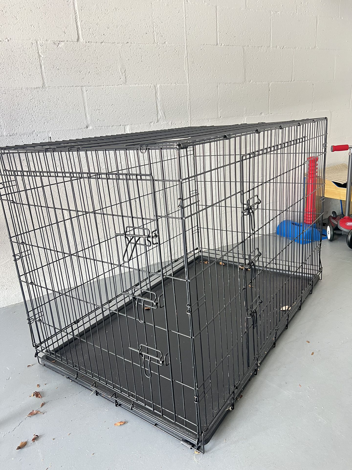 Top Paw® Double Door Folding Wire Dog Crate