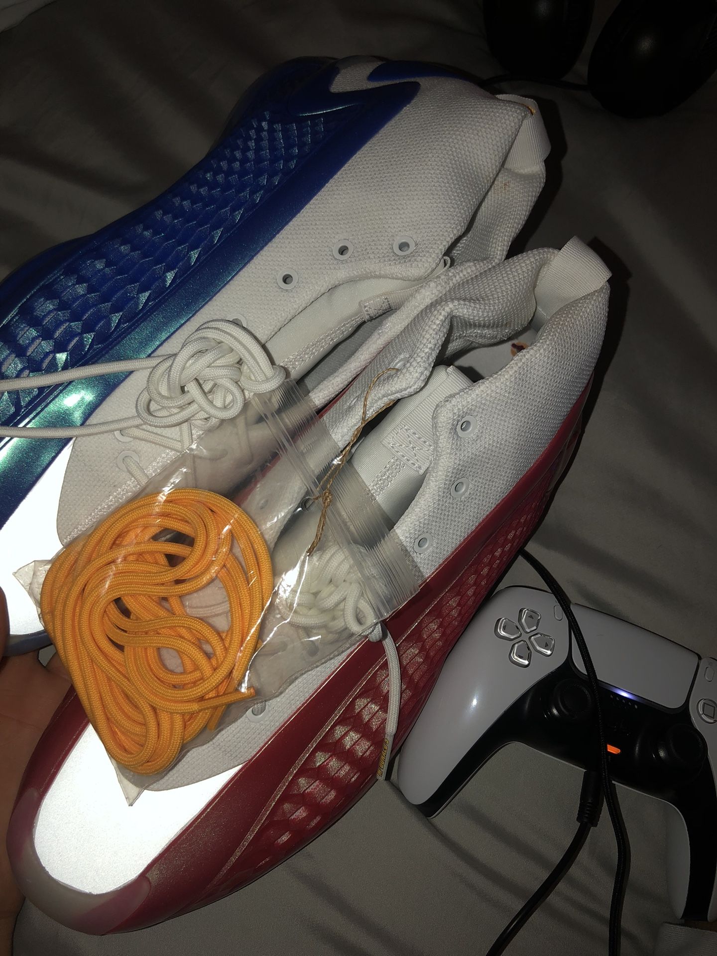 Ae 1 adidas mcdonald’s blue white red yellow size 12