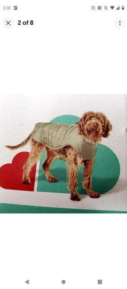 New Boots and Barkley Pet Puffer Jacket -Green - Medium (Up to 40 lbs)