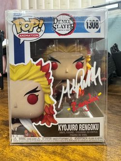 Kyojuro Rengoku Demon Slayer Funko Pop Autograph by Mark Whitten