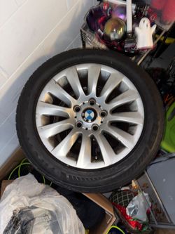 BMW rims with tires