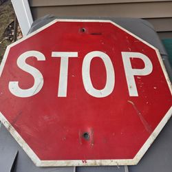 Vintage 24 Inch Stop Sign 