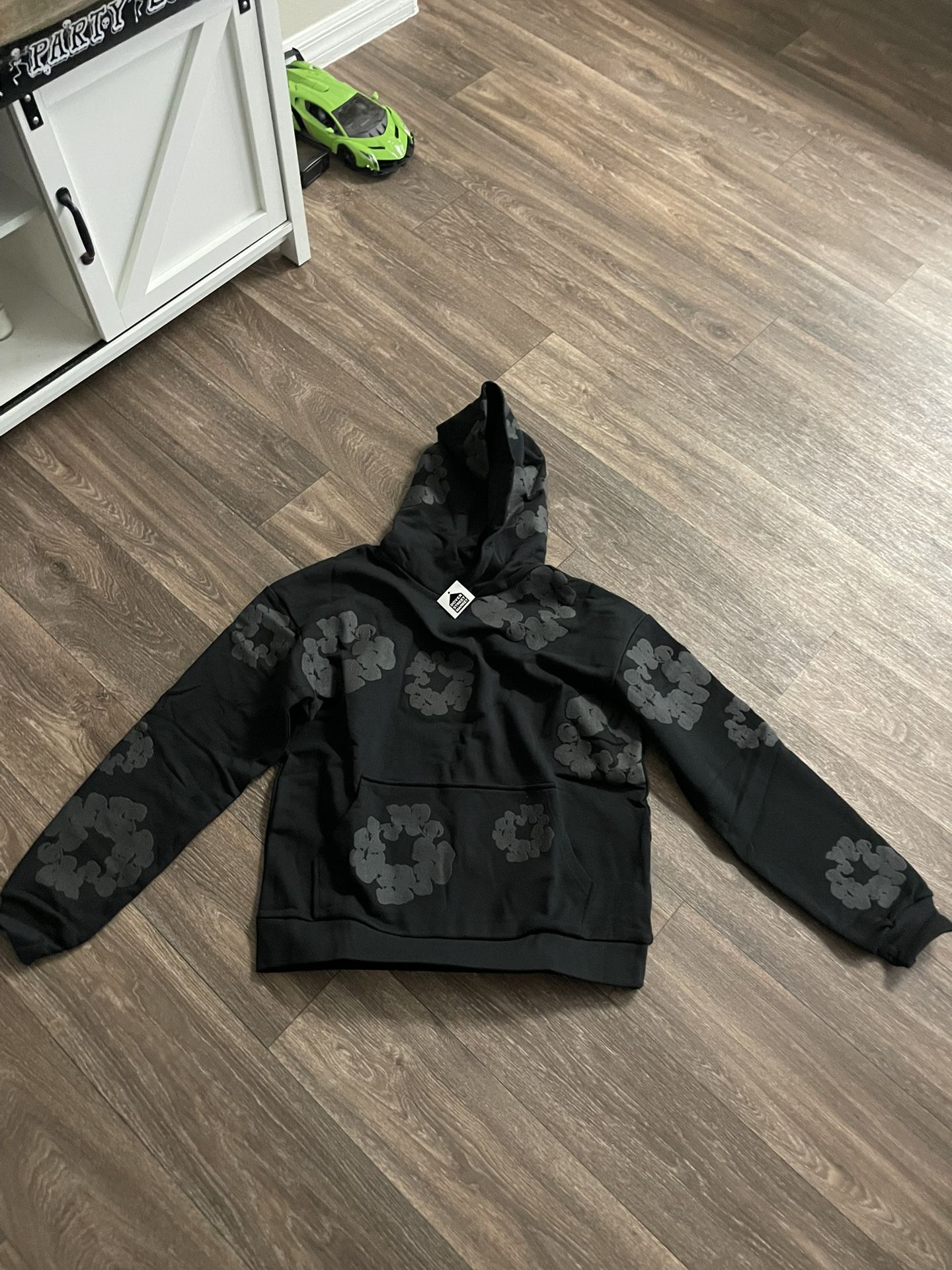 Black On Black Denim Tears Hoodie