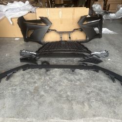 Complete Front Bumper Assembly With Grilles Bezels And Fog Lights For 2018 2019 2020 Lexus NX NX300