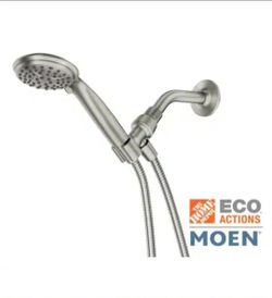 MOEN Attune 6-Spray Patterns Single Wall Mount 4 in. Handheld Shower Head in Spot Resist Brushed Nickel