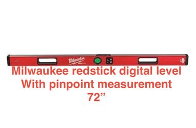 Milwaukee Tool Mldig72 72" Redstick Digital Level W/ Pinpoint Measurement