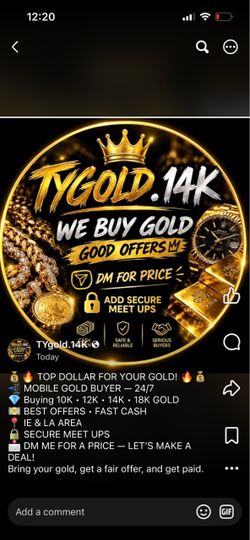 💰🔥 TOP DOLLAR FOR YOUR GOLD! 🔥💰 📲 MOBILE GOLD BUYER — 24/7 💎 Buying 10K • 12K • 14K • 18K GOLD 💵 BEST OFFERS • FAST CASH 📍 IE & LA AREA 🔒 SEC