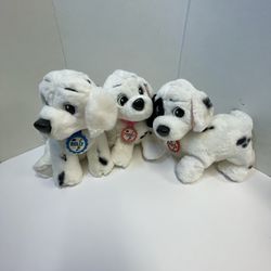 Vintage 1990 Disney 101 Dalmations Mattel Disney Plush Lot 3 - Penny Rolly Patch