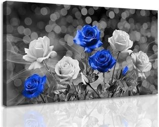 *NEW*Blue Rose Canvas 24x48inch