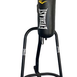 Everlast 100lb heavy punching bag & Frame